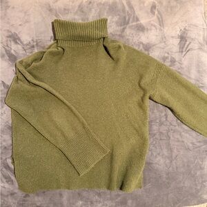 J. Crew Olive Green Turtleneck Sweater